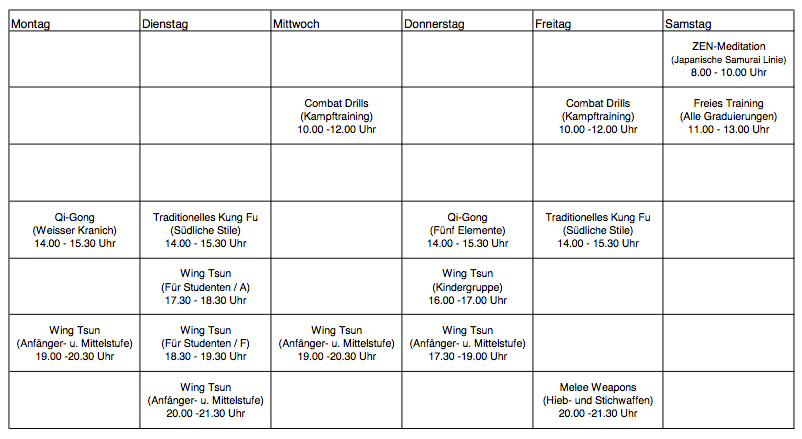 WT-Stundenplan